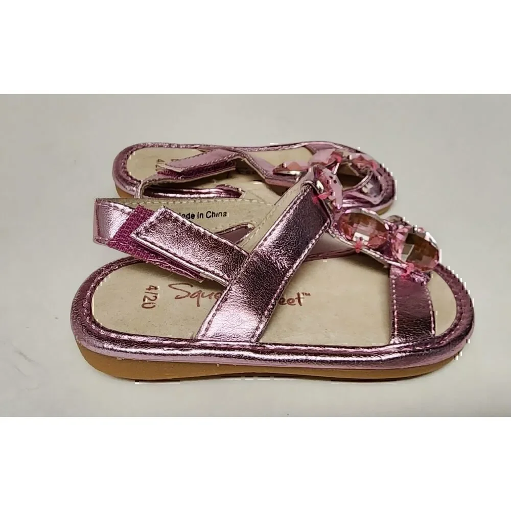 Squeaky Feet/Lanie Cakes Little Girls Sandals Size 4/5 Lots of 4